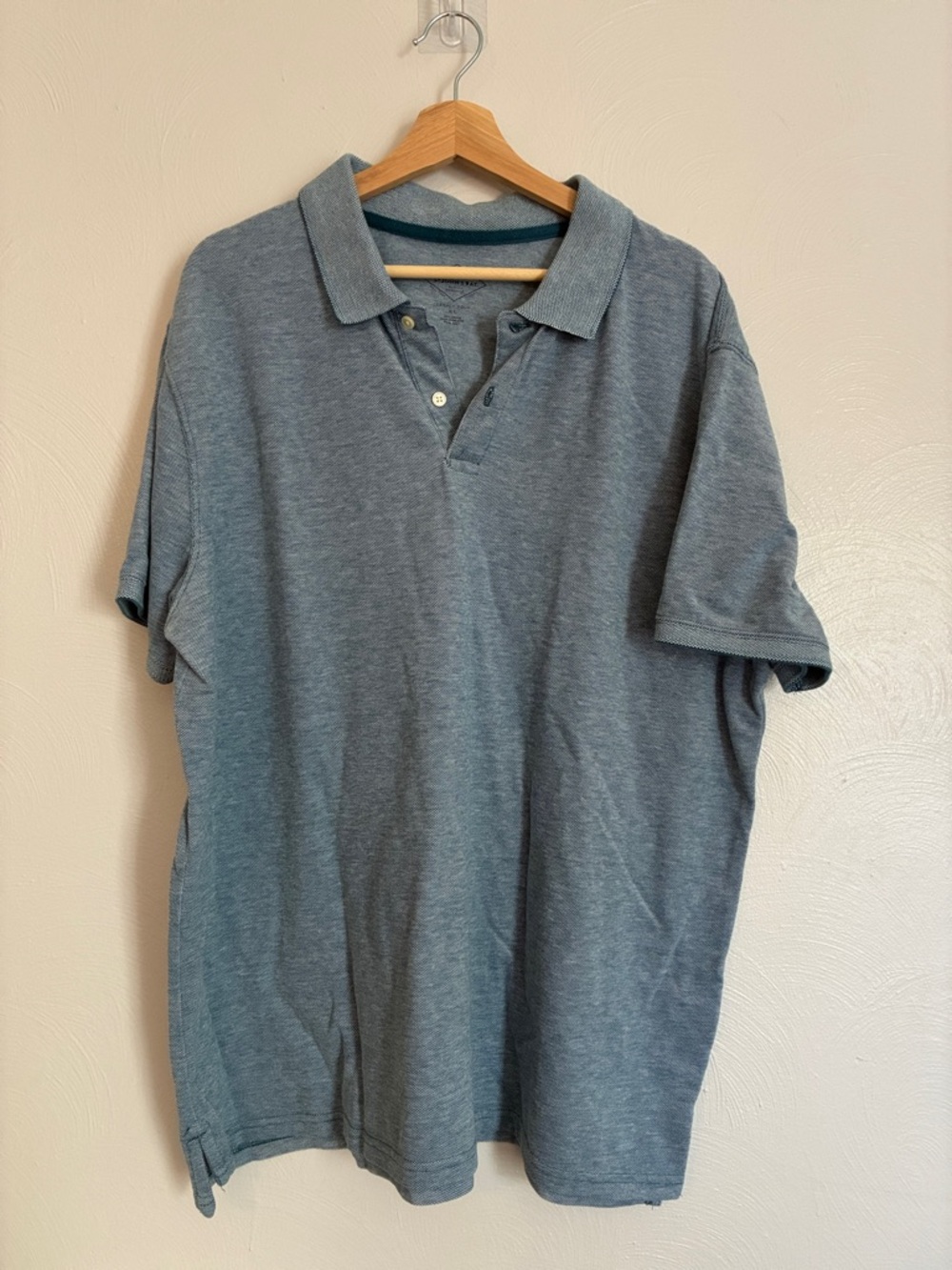 St. John's Bay Men's Heather Gray Polo